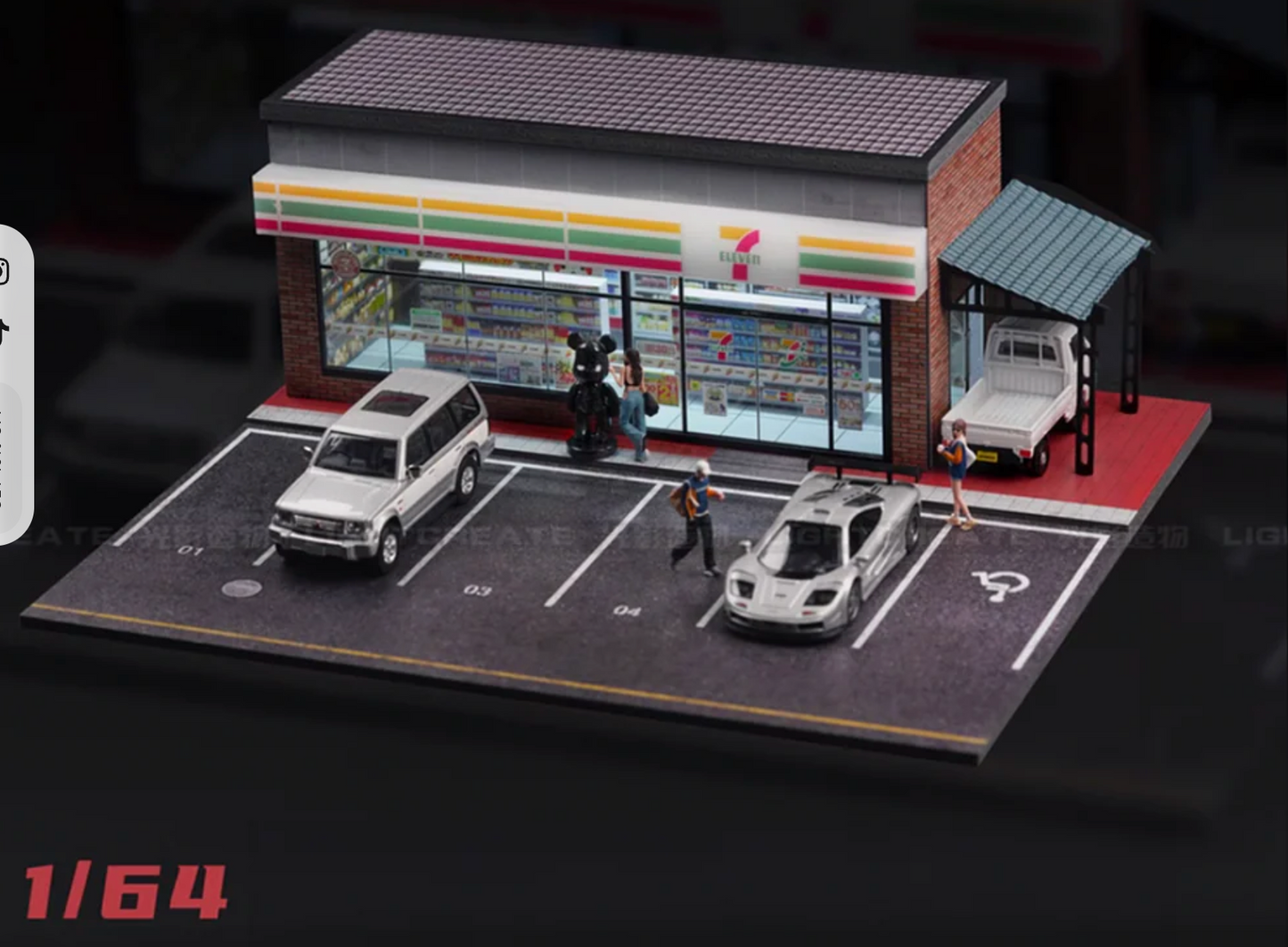 7/11 Store - 1/64 LED Diorama
