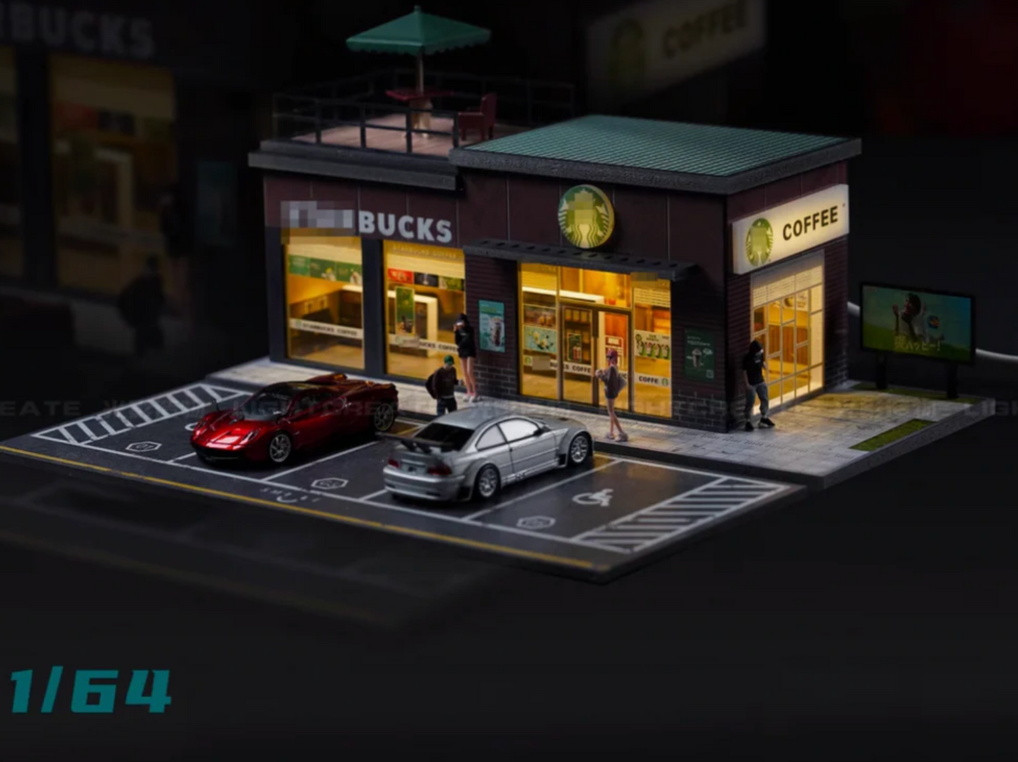 Starbucks - 1/64 LED Diorama